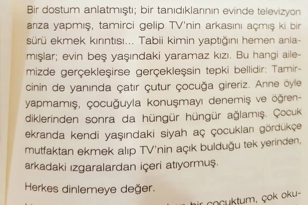 Herkes dinlenmeye değer 