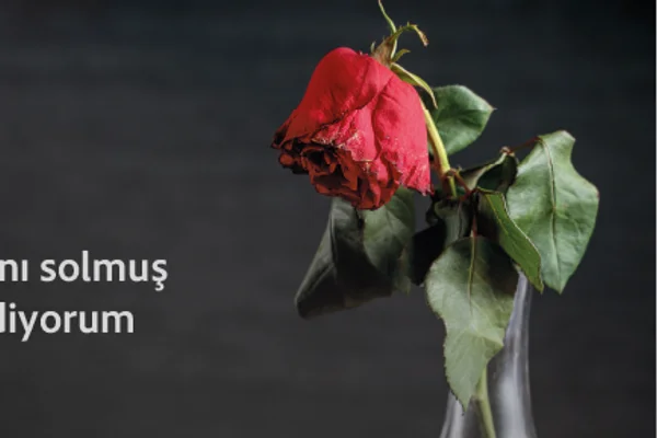 Aynı solmuş bir çiçek gibi hissediyorum kendimi...
